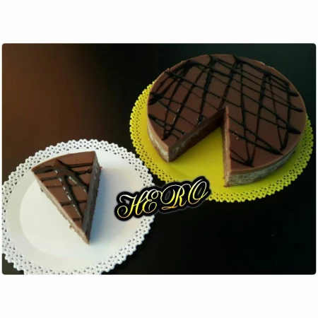 کیک موس قهوه و شکلات