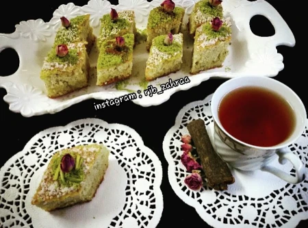 کیک باقلوای نارگیلی