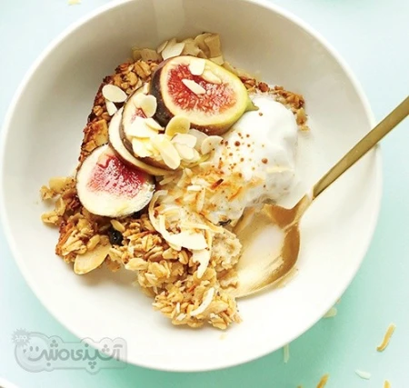 جوی دوسر پخته با نارگیل برشته