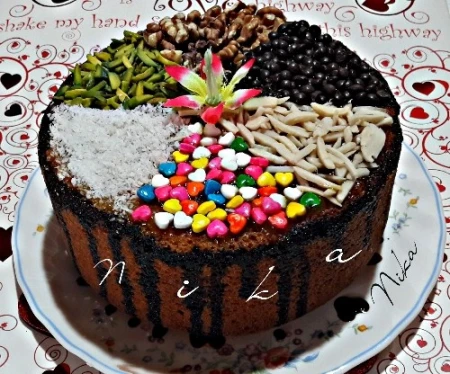 کیک زرده تخم مرغ