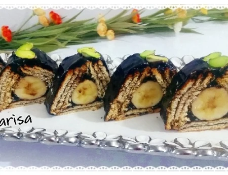 کیک یخچالی هرمی