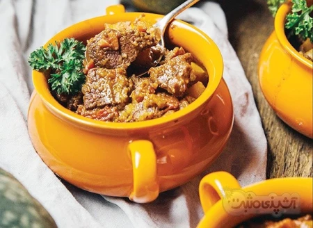 آبگوشت کدو حلوایی و زیره
