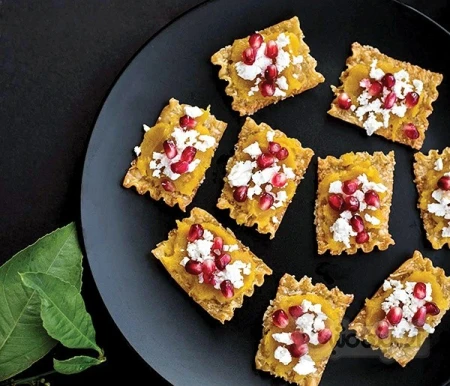 لازانیای لقمه ای کدو و انار