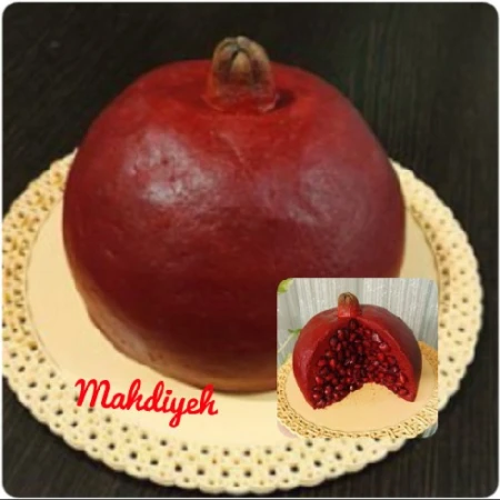 کیک بیسکویتی انار
