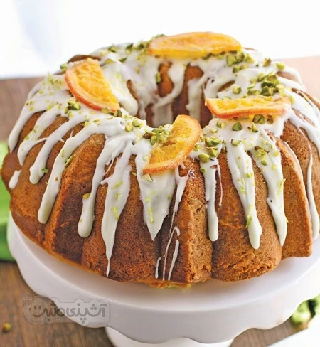 کیک پرتقال با کرم