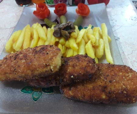 کتلت مرغ شکم پر