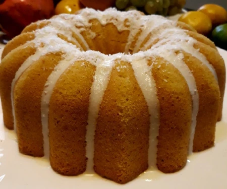 کیک نارگیل شربتی