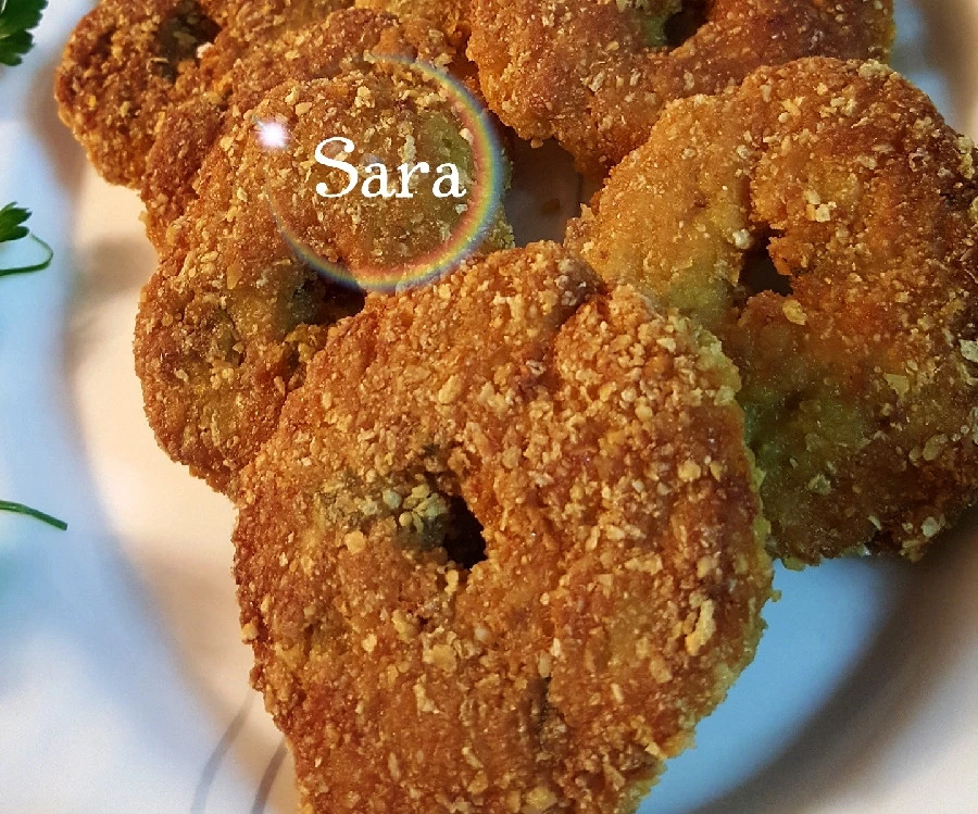 عکس دونات گوشت و سبزیجات
