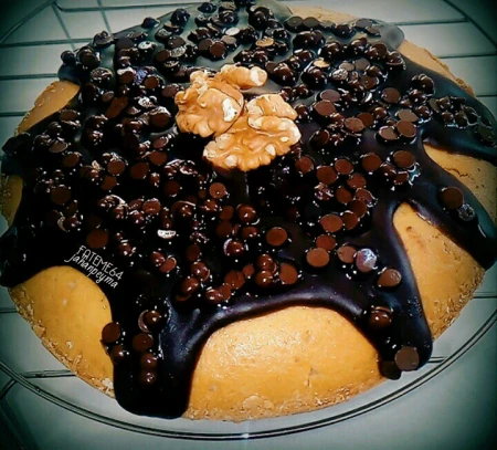 کیک شیر خشک و گردو