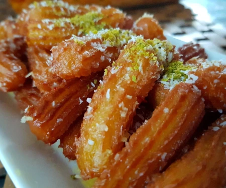 بامیه آرد و شیر