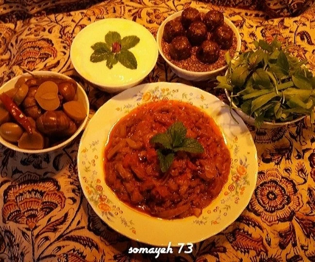 عکس گوجه بادمجون