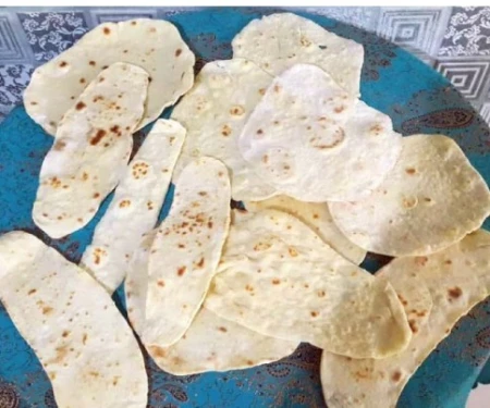 نان لواش خانگی (بدون خمیر مایه)