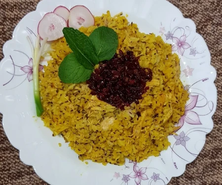 پلو مرغ با زیره