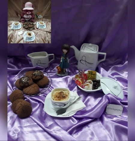 کوکی شکلاتی با مغز نارگیل