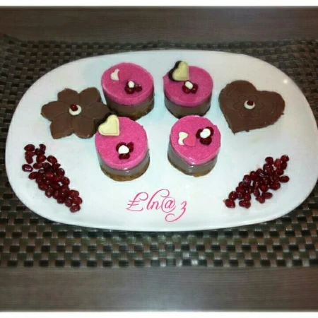 موس سه لایه شکلات و گیلاس