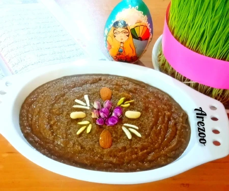 سمنو با آرد جوانه گندم