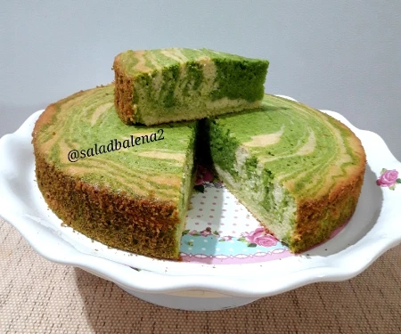 کیک ماربل اسفناج