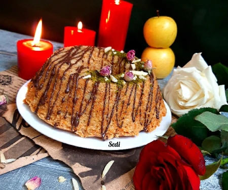 کیک سیب رنده شده