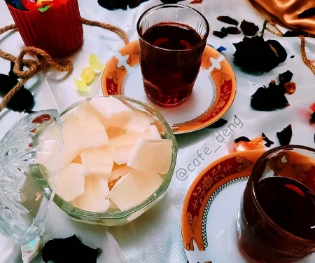 ژله ی قند و چای