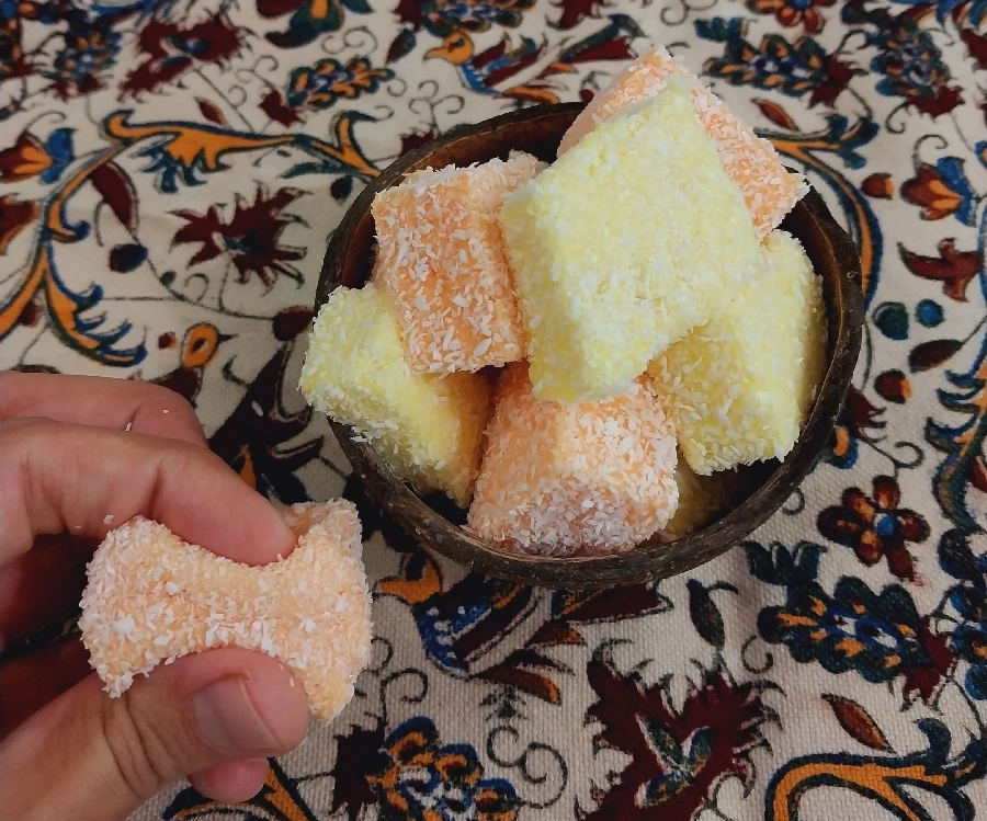 عکس مارشمالو بدون پودر ژله با ۲ ماده