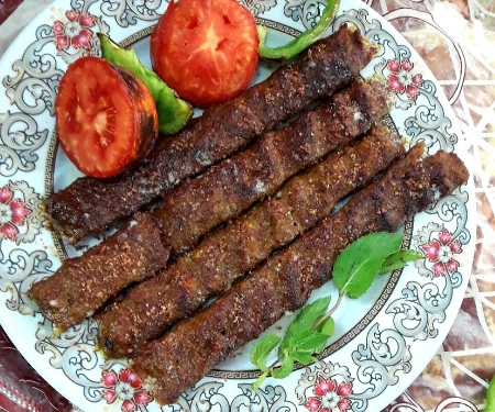 کباب کوبیده با سنگدان مرغ