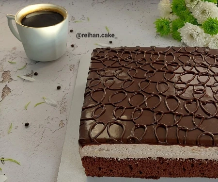 کیک شکلاتی نسکافه ای