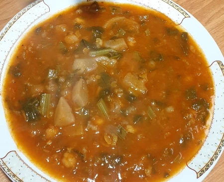 آش شلغم با نخود