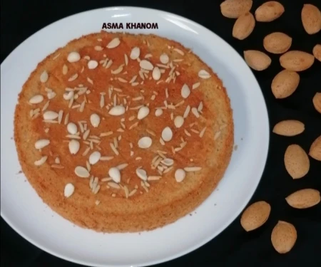 کیک اسفنجی بادامی