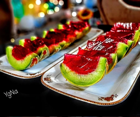 ژله میوه طالبی