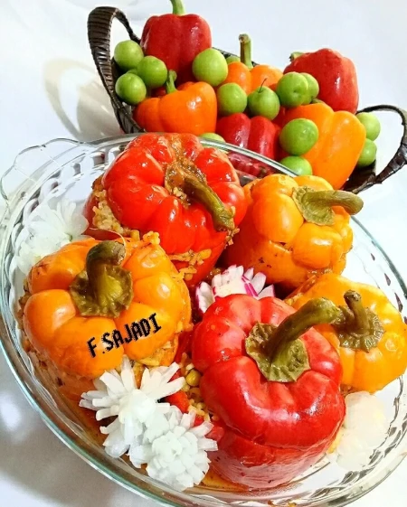 دلمه فلفل دلمه ای