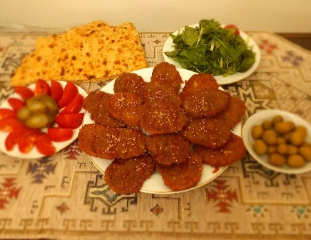 شامی دال عدس بدون گوشت