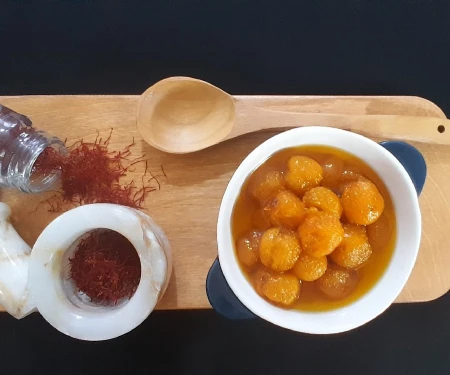 مربا آلو زعفرانی