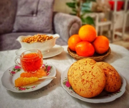 کلوچه پرتقالی (بدون کره)