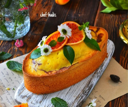 کیک پرتقال شکلاتی