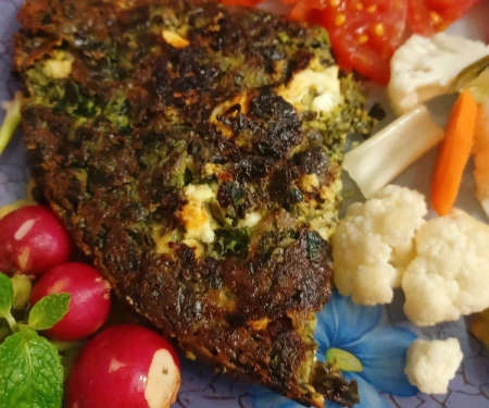 کوکو قارچ و اسفناج