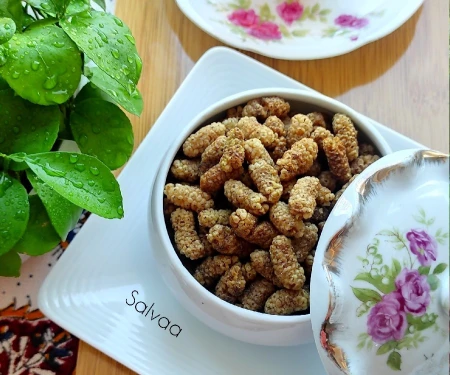 خشک کردن توت سفید