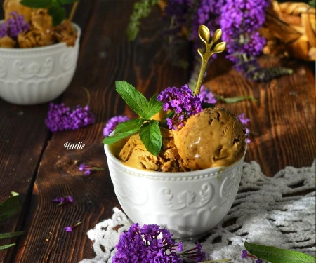 بستنی قهوه بدون ثعلب