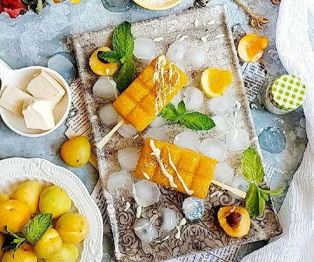 بستنی خامه ی زردآلو