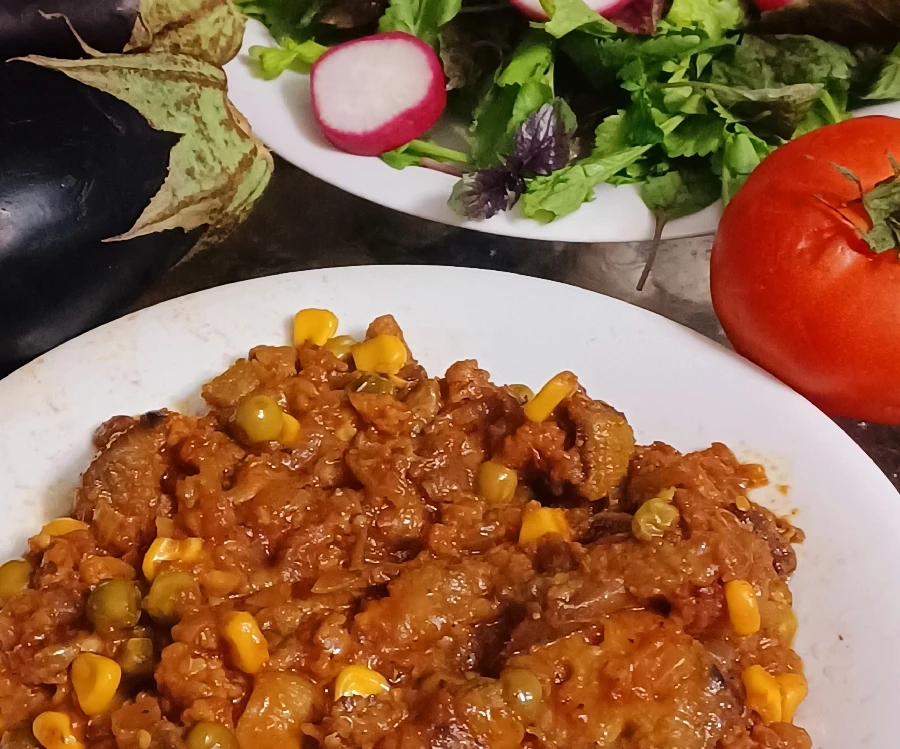 عکس خوراک کدو بادمجان