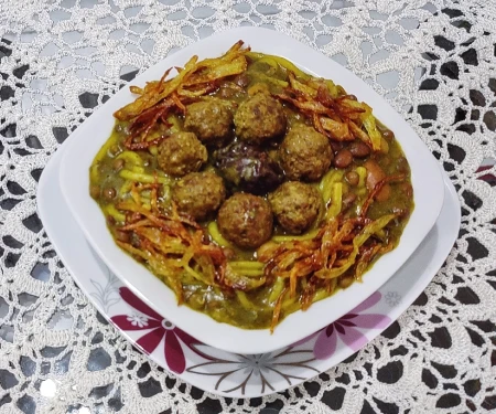 آش آلو اسفناج