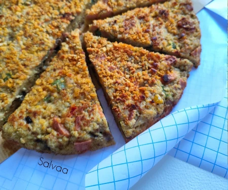 کیک گوشت با نان تست