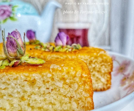 کیک برنج نارگیلی بدون آرد