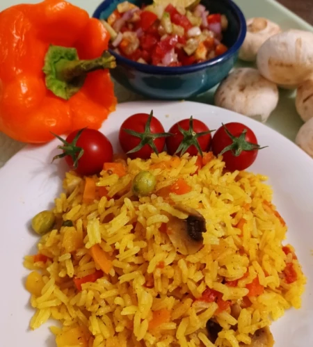 پلو سبزیجات 