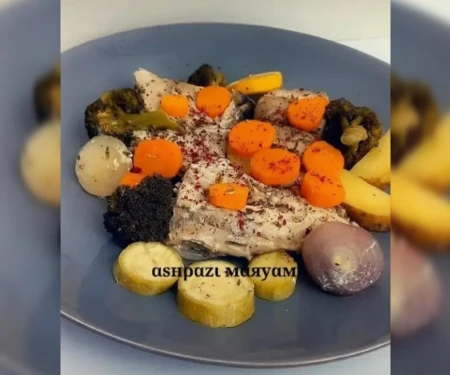 ماهی رژیمی در فویل