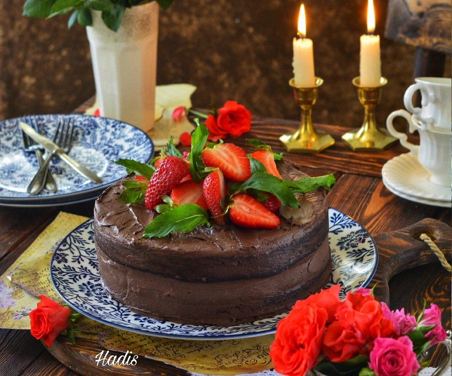 عکس کیک شکلاتی (خوراک شیطان)