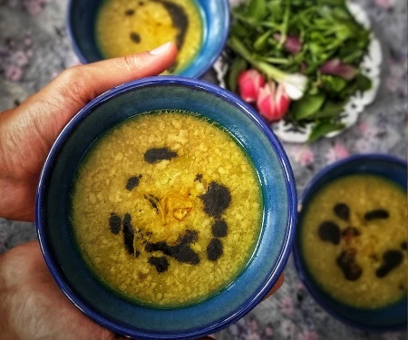 آبگوشت کشکی (با قمری)