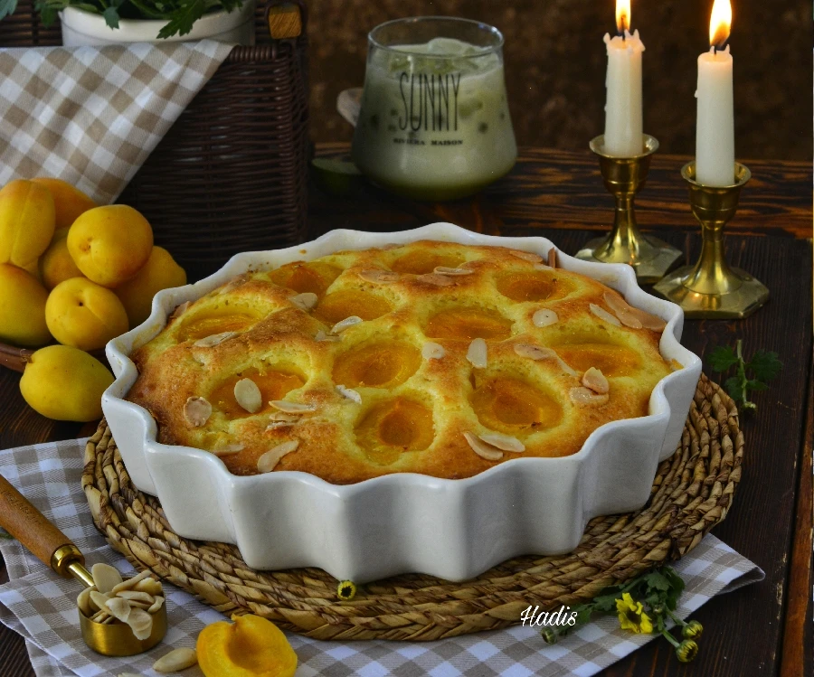 عکس کیک زردآلو 