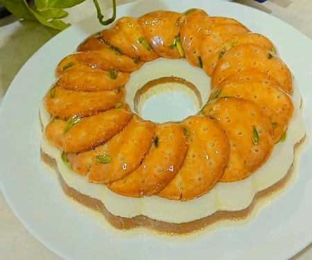 دسر بیسکویتی ویترینی