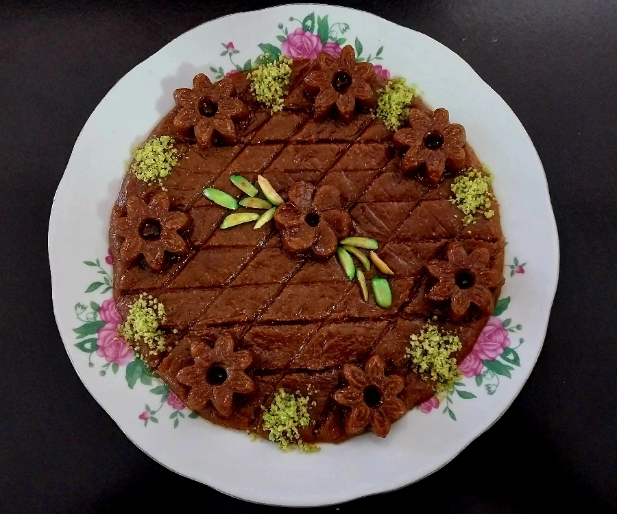 عکس حلوا با آرد جوانه گندم
