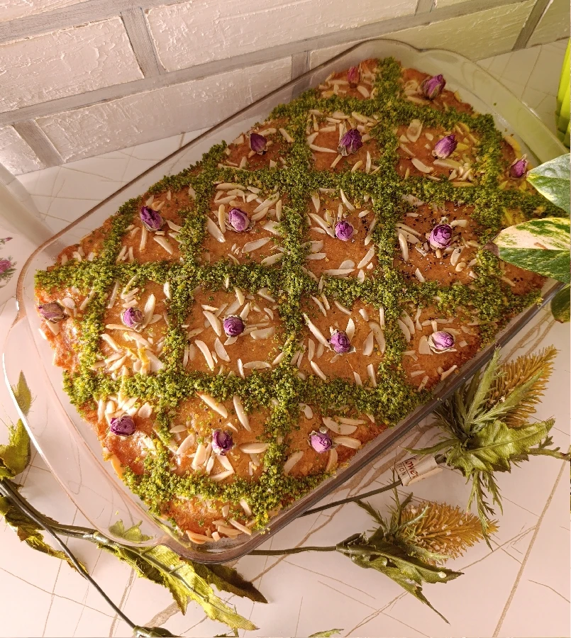 عکس کیک بسبوسه ترکیه ای